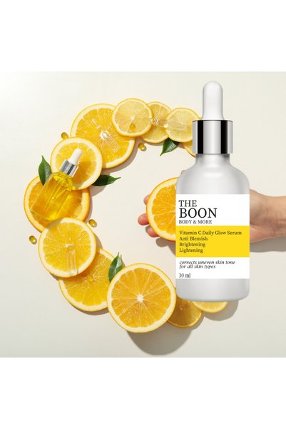 The Boon Body & More سيروم فيتامين سي للعناية بالبشرة فعال ومضاد للعيوب 30 مل