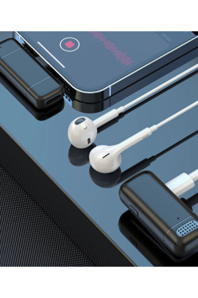 VOOKA 2'li Kablosuz Iphone /type-c Giriş Sarj Gösteregeli Telefon Uyumlu Wirelles Yaka Mikrofonu
