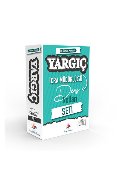 Dizgi Kitap Yargıç İcra Müdürlüğü Ders Notları Seti Yayınları