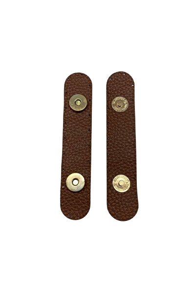 EleganTShoP Çanta Klipsi Deri Çiftli Mıknatıs 3*16 cm YML23