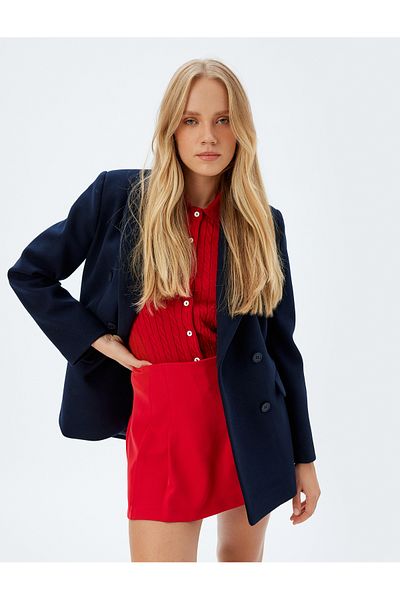 Koton Standard Waist Mini Pleated Shorts Skirt