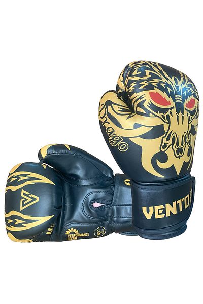 VENTO قفازات الملاكمة والركلة باللون الأسود