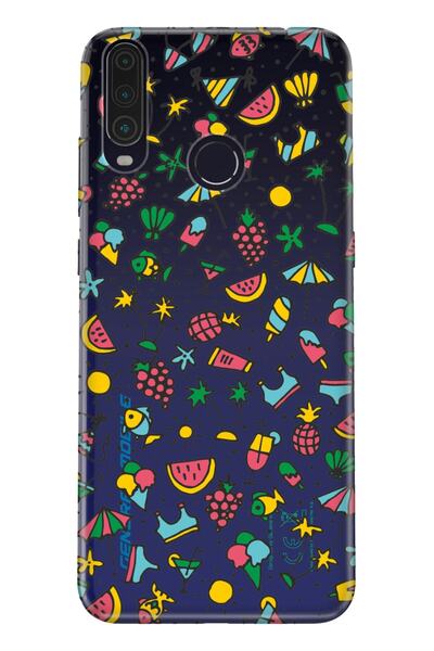 General Mobile Gm 20 Pro Compatible Case 0.4mm Laser Cut Silicone Cover Summe...