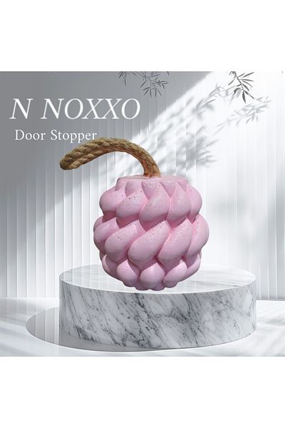 N NOXXO Dop de beton roz - Auger decorativ, opritor și suport pentru ușă