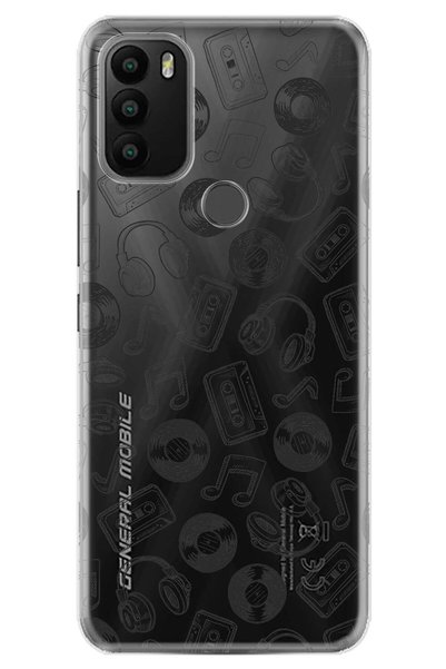 General Mobile Gm 21 Plus Compatible Case 0.4mm Laser Cut Silicone Cover Cass...