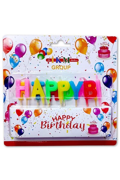 DÜVENCİ TİCARET HAPPY BiRTHDAY RENKLİ MUM
