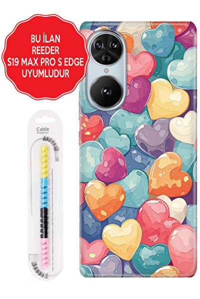 Reeder S19 Max / Pro/ Pro S/ Pro S Zoom /Uyumlu Pro S Edge Kılıf Silikon Hear...