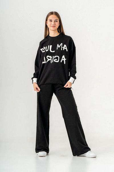 HAUSEkids 8-14 Years Mussness Cool Girl's Suit -Μαύρο