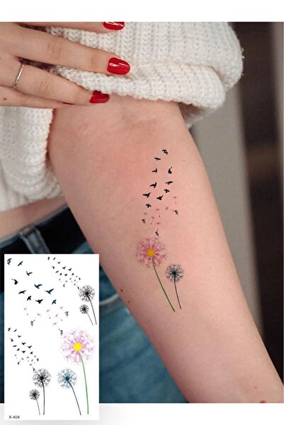 GLANZEND Gerçek Dövme Görünümlü Polen Modelli 3 Boyutlu Tattoo