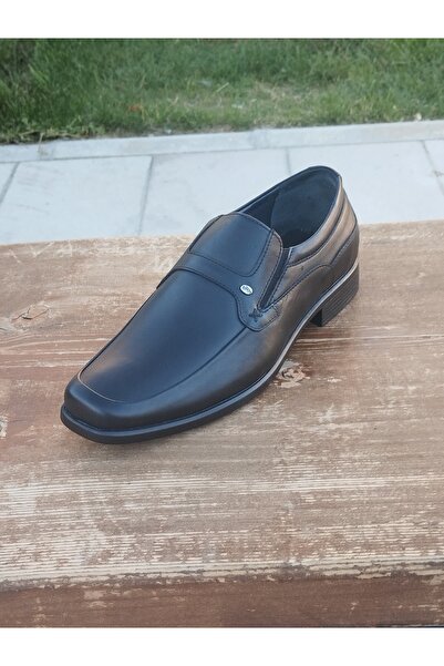 LİCCAS Erkek Mevsimlik Kundura Hakiki Deri  Kauççuk Taban Bağcıksız