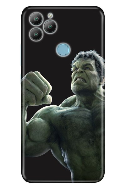 General Mobile Gm 22 / Gm 22S Case 0.4mm Laser Cut Silicone Cover Hulk Wide