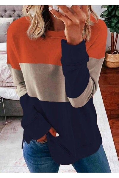 Moka Shopin Γυναικεία μπλούζα με δύο νήματα με λαιμόκοψη MokaShopin