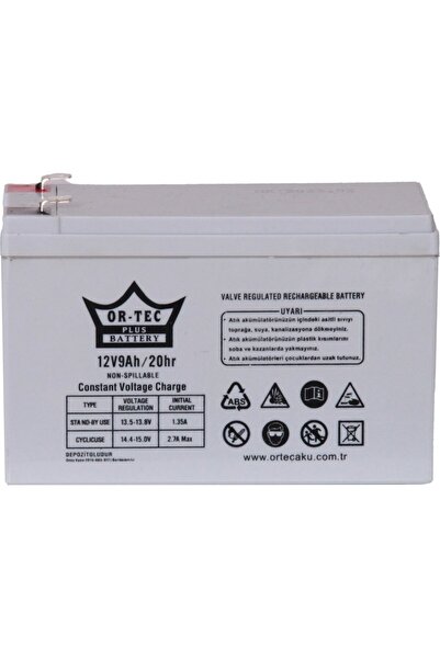 ORTEC Akülü Çocuk Arabası Aküsü 12v 9a Pil Akü uyumlu