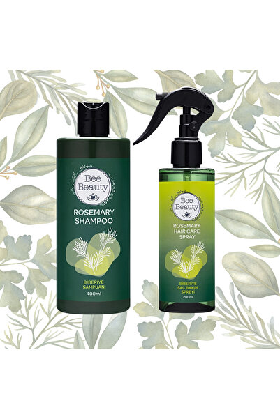 Bee Beauty Biberiye Şampuan 400 ml - Biberiye Suyu Sprey 200 ml 2li Set