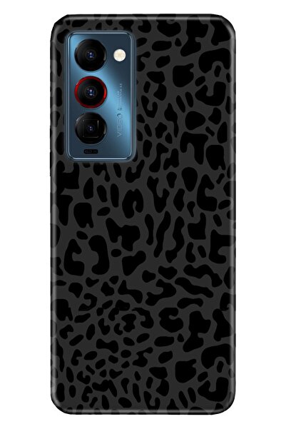 TECNO Camon 18 Uyumlu Premier Kılıf Silikon Moderna Desenli Leopar Deseni