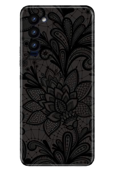 TECNO Camon 18 Uyumlu Kılıf Colored Resimli Silikon Mandala Gül