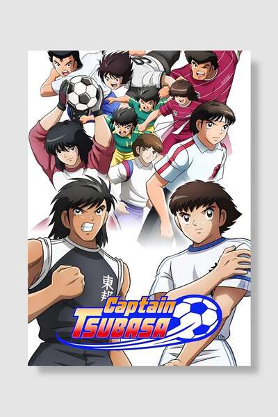 Mudi Store Captain Tsubasa - ?????? Dizi Poster Çerçevesiz Yüksek Kalite Dizi...