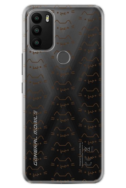 General Mobile جراب Gm 21 Plus بغطاء سيليكون مقطوع بالليزر بسمك 0.4 مم