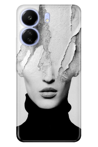POCO Xiaomi C65 - Redmi 13C Case Pictorial Printed Silicone Art Girl