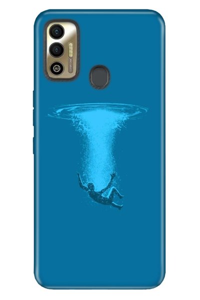TECNO Spark 7t Compatible Case Tioserisi Illustrated Silicone Deep Sea