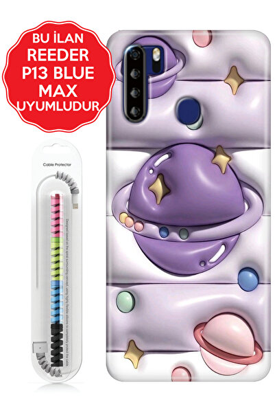 Reeder S23 Pro P13 Blue Max Pro Lite 2020 2021 2022 Kılıf Silikon Kapak 3D Space