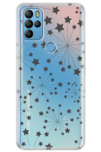 General Mobile Gm 21 Pro Kılıf 0.4mm Lazer Kesim Silikon Kapak Yıldızlar