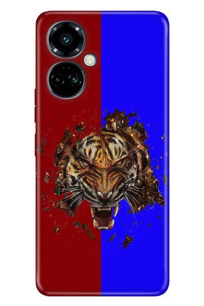 TECNO Camon 19 Pro Case Modern Design Silicone Patterned Black Sea Tigers