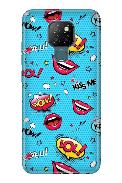 General Mobile Gm 20 Case 0.4mm Laser Cut Silicone Cover Kiss Me Woww