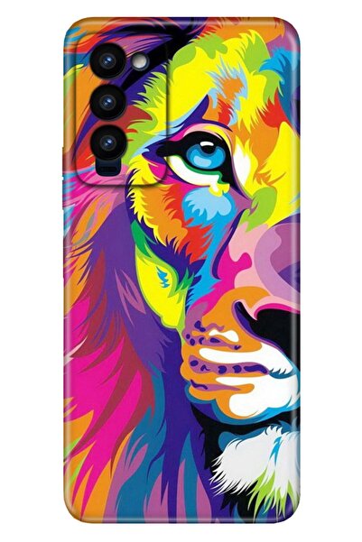 TECNO Camon 18 Compatible Case Colored Picture Silicone Lion Art
