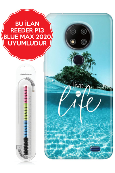 Reeder S23 Pro P13 Blue Max Pro Lite 2020 2021 2022 Kılıf Figürlü Silikon Liv...