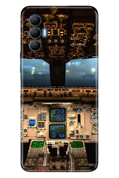 TECNO Spark 8 Pro Case Silicone Tioserisi Patterned Illustrated - Cockpit