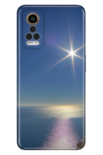 General Mobile Gm 22 Pro Compatible Case 0.4mm Laser Cut Silicone Cover Calm Sea