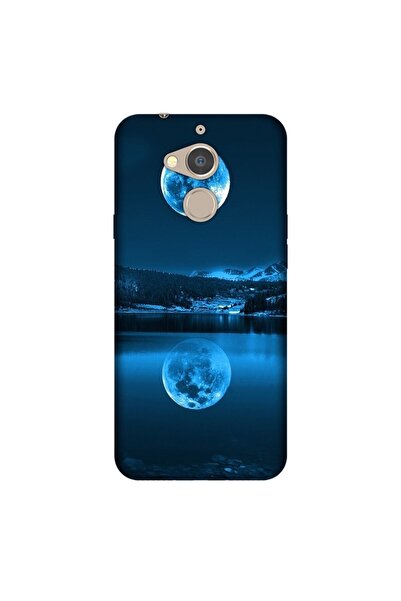 General Mobile Gm 8 Kılıf 0.4mm Lazer Kesim Silikon Kapak Dolunay Deniz