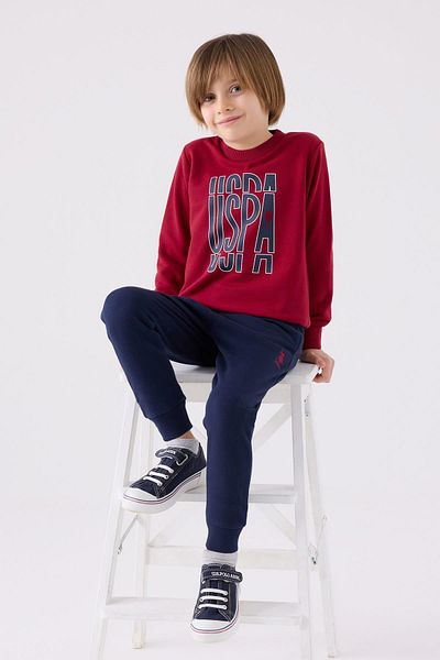 U.S. Polo Assn. Αγόρι με 3 κλωστές Χειμερινό κάτω και επάνω σετ