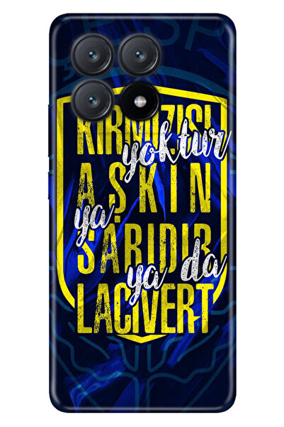 POCO X6 Pro 5G Uyumlu Kılıf Resimli Baskılı Nano Silikon Aşkın Rengi Sarı Lac...