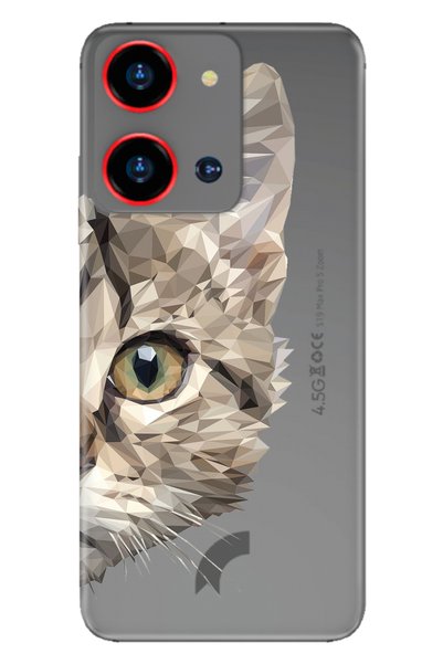 Cekuonline S19 Max Pro S Zoom Case Pictorial Printed Nano Silicone Cat Prism