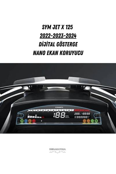 UniqAnatolia Nano Screen Protector for Sym Jet X 125 2022 2023 2024 Digital Display Compatible
