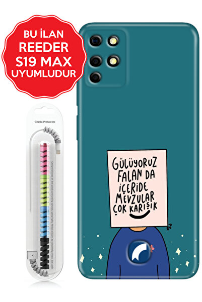 Reeder S19 Max / Pro/ Pro S/ Pro S Zoom / Pro S Edge Kılıf Silikon Kapak Gülü...