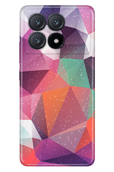 POCO X6 Pro 5G Uyumlu Kılıf Resimli Baskılı Nano Silikon Abstract
