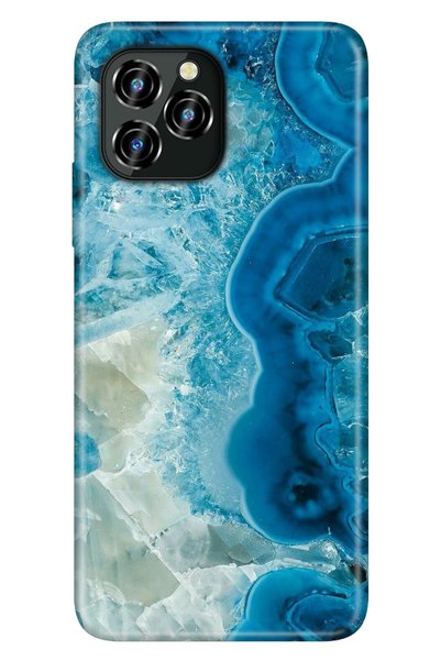oukitel C21 Pro Case Silicone Patterned Illustrated Uv Cover Modern Amethyst