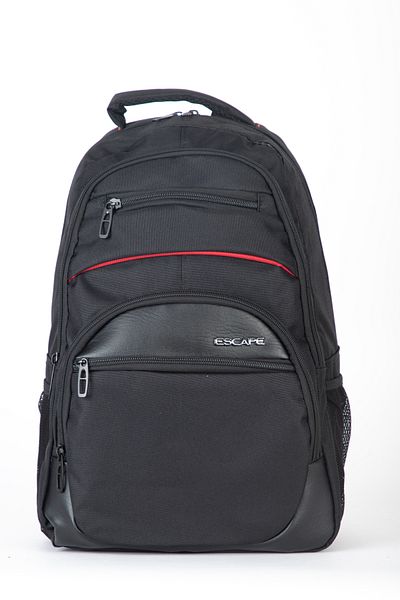 ESCAPE Black School and Daily Backpack with Laptop Compartment