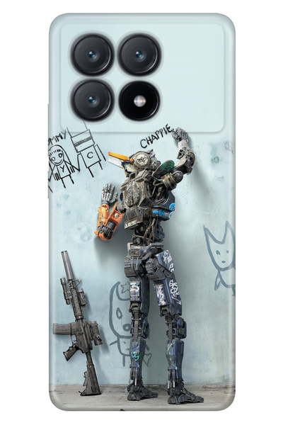 POCO X6 Pro 5G Uyumlu Kılıf Resimli Baskılı Nano Silikon Chappie