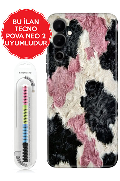 TECNO Spark Go 2023 2024 Pova Neo 2 3 4 5 Pro Kılıf Resimli Silikon Kapak Kıv...