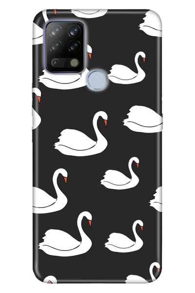 TECNO Pova Compatible Case Silicone Moderna Patterned Swan