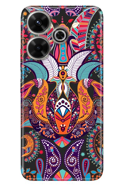 Cekuonline Case Uv-Color Phone Case for Xiaomi Redmi 13 4g Mandala Love