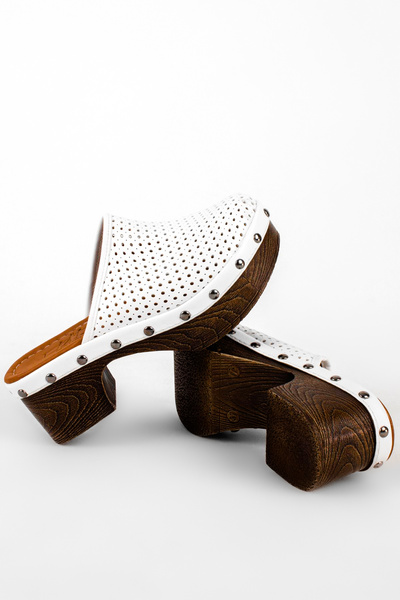 MY DERİ Sabo pentru femei cu toc pentru asistenta