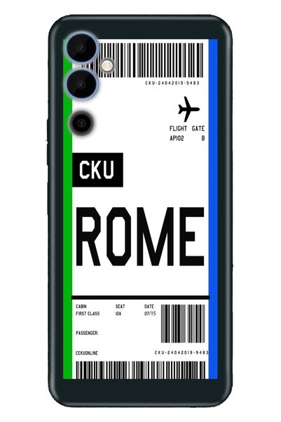 TECNO Pova Neo 2 Case Silicone Patterned Illustrated Uv Cover Rome Air Ticket