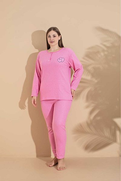 LİLA İÇ GİYİM SET DE PIJAMALE DE IARNĂ MĂRI LUNGI