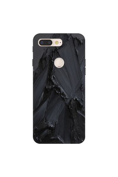 General Mobile Gm 9 Pro Kılıf 0.4mm Lazer Kesim Silikon Kapak Siyah Beton