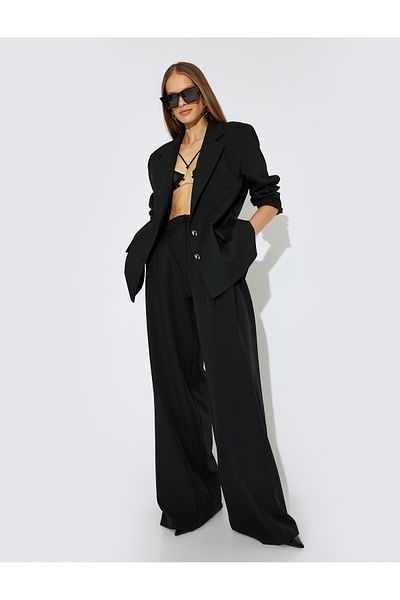Koton Black Women's Blazer Jacket
